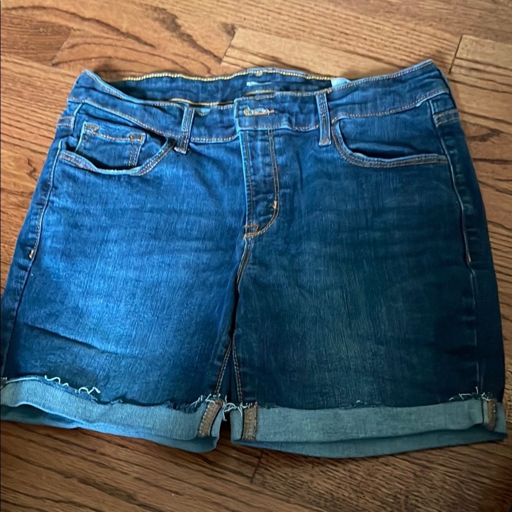 Old Navy Blue Jean Shorts with Cuffed Hem